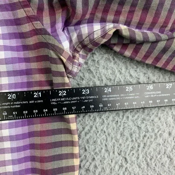 Tommy Bahama Shirt Mens Large Lavender Stripes Dress Long Sleeve‎ Stretch - Picture 13 of 14